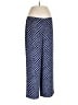 Talbots 100% Polyester Print Blue Casual Pants Size 10 - photo 1