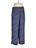 Talbots 100% Polyester Print Blue Casual Pants Size 10 - photo 2