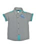 Little Rebels Teal Short Sleeve Button-Down Shirt Size 5 - photo 1