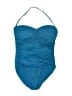 La Blanca Solid Blue One Piece Swimsuit Size M - photo 1