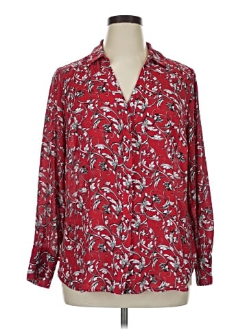 Worthington Long Sleeve Blouse (view 1)
