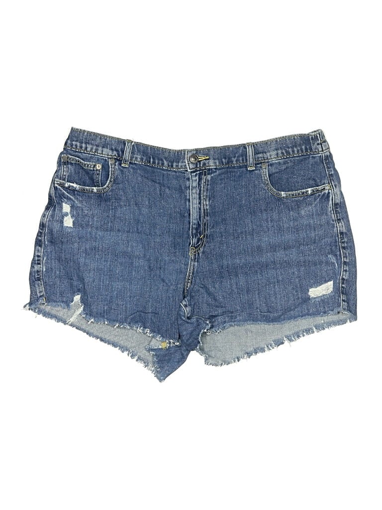 Pre-owned Aerie Denim Shorts In Blue