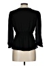 Monteau 100% Polyester Black 3/4 Sleeve Blouse Size L - photo 2