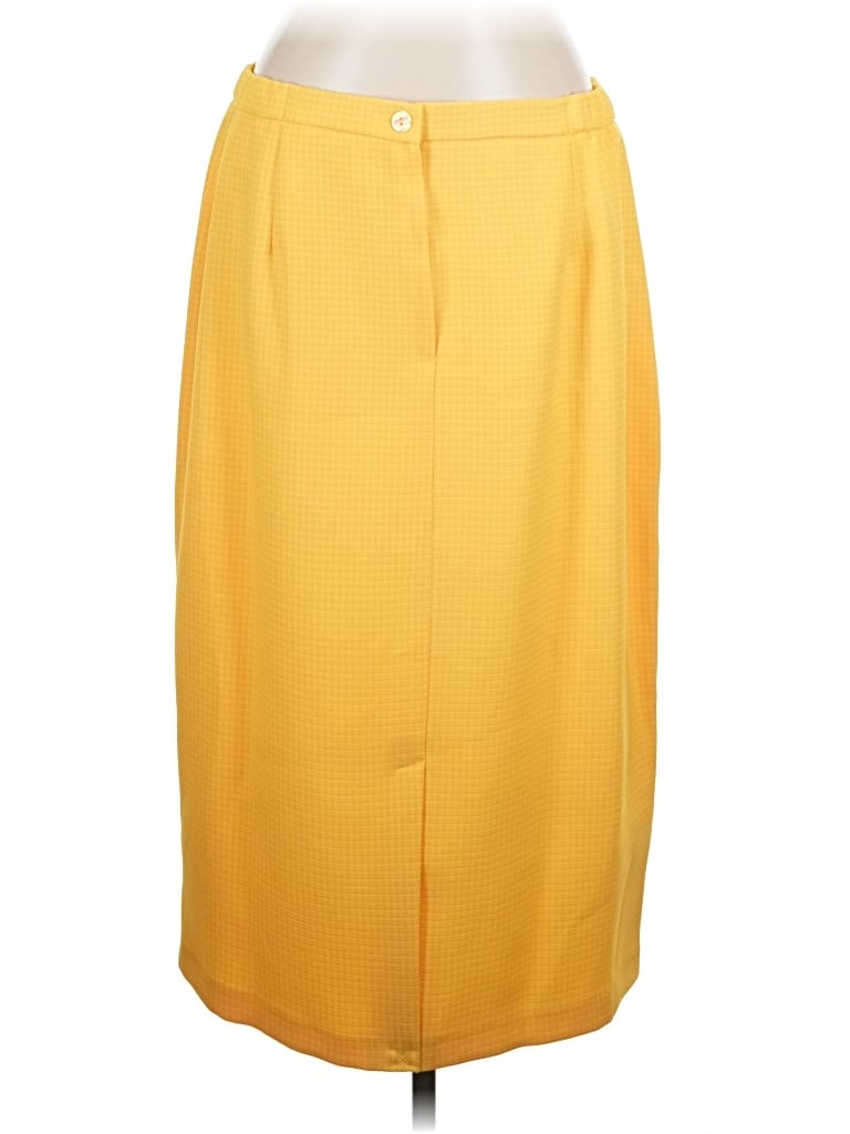 Pre-owned Assorted Brands Formal Skirt In Yellow