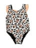 Buc-ees Animal Print Brown One Piece Swimsuit Size 12-18 mo - photo 1