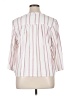 Splendid Stripes Pink 3/4 Sleeve Button-Down Shirt Size XL - photo 2