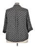 Torrid 100% Polyester Print Black 3/4 Sleeve Blouse Size 3X Plus (3) - photo 2