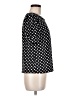 Acting Pro Polka Dots Black Short Sleeve Blouse Size M - photo 4