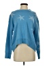 Day + Moon 100% Acrylic Stars Blue Pullover Sweater Size S - photo 1