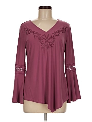 NY Collection Long Sleeve Blouse (view 1)