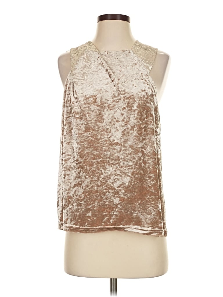 Porridge Sleeveless Blouse In Gold