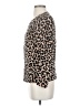 J.Crew Factory Store 100% Cotton Animal Print Brown Pullover Sweater Size XS - photo 5