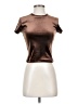 Uniqlo Metallic Brown Short Sleeve Top Size XS - photo 1