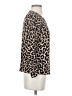 J.Crew Factory Store 100% Cotton Animal Print Brown Pullover Sweater Size XS - photo 4