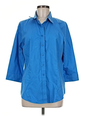 Coldwater Creek 3/4 Sleeve Button-Down Shirt (view 1)