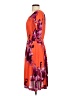 Baraschi 100% Polyester Print Orange Cocktail Dress Size S - photo 5