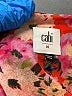 CAbi 100% Polyester Orange Short Sleeve Blouse Size M - photo 7