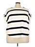 Cable & Gauge Stripes Ivory Short Sleeve Top Size 3X - photo 1