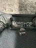Topshop 100% Polyester Black Short Sleeve Top Size 12 - photo 7