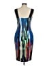 Milly Graphic Stripes Red Blue Cocktail Dress Size 8 - photo 2
