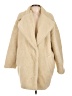 Topshop Ivory Faux Fur Jacket Size 10 - photo 1