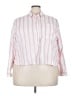 Old Navy 100% Cotton Stripes Pink Long Sleeve Button-Down Shirt Size 3X - photo 1