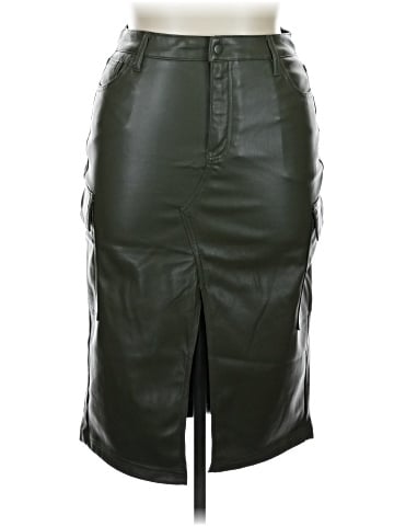 Hunter & Brown Faux Leather Skirt (view 1)
