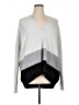 White House Black Market Color Block Gray Pullover Sweater Size XL - photo 1