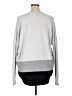 White House Black Market Color Block Gray Pullover Sweater Size XL - photo 2