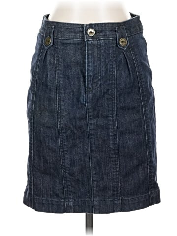 Pilcro and the Letterpress Denim Skirt (view 1)