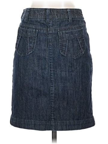 Pilcro and the Letterpress Denim Skirt (view 2)