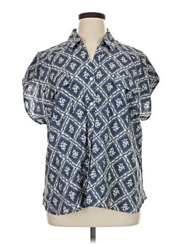 Ann Taylor LOFT Outlet Short Sleeve Blouse (view 1)