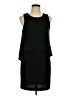 Everly Solid Black Cocktail Dress Size L - photo 1