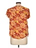 Torrid 100% Rayon Orange Short Sleeve Blouse Size Lg Plus (0) - photo 2