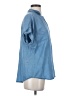 Thread & Supply 100% Lyocell Blue Short Sleeve Blouse Size S - photo 4