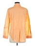 Chico's 100% Cotton Color Block Orange 3/4 Sleeve Button-Down Shirt Size Med (1) - photo 2
