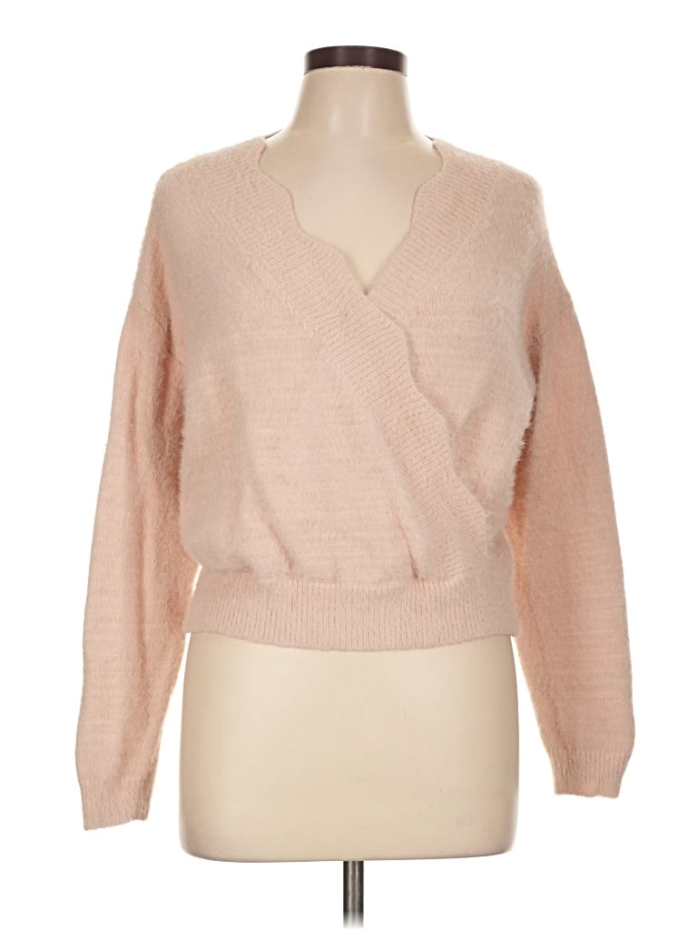 Pre-owned Lulus Cardigan Sweater In Tan