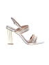 exe Metallic Silver Gold Sandals Size EU 41 - photo 1