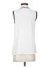 Halogen 100% Polyester White Sleeveless Blouse Size S - photo 2