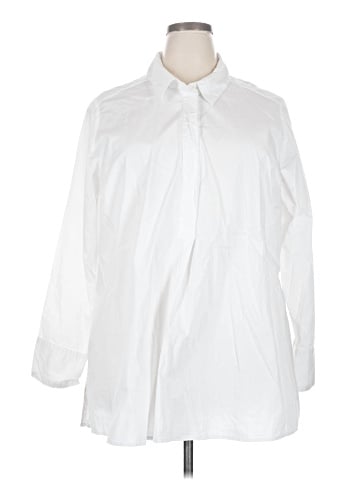 Lane Bryant Long Sleeve Button-Down Shirt (view 1)
