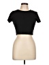 Shein Black Short Sleeve Turtleneck Size L - photo 1