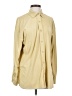 S.L.B. 100% Polyester Solid Tan Long Sleeve Blouse Size S - photo 1