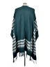 BLOOMCHIC 100% Acrylic Teal Poncho Size 22 - photo 2