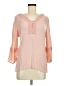 St. John's Bay Pink 3/4 Sleeve Blouse Size M - photo 1