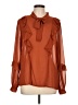 Shein Orange Long Sleeve Blouse Size 12 - photo 1