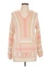 Hem & Thread Stripes Pink Pullover Sweater Size L - photo 1