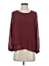 MICHAEL Michael Kors 100% Polyester Burgundy Long Sleeve Blouse Size P (petite) - photo 1