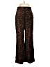 CAbi 100% Rayon Animal Print Brown Casual Pants Size M - photo 1