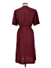 Assorted Brands 100% Polyester Solid Burgundy Casual Dress Size L - photo 2