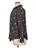 Torrid 100% Rayon Hearts Stars Brown Gray Long Sleeve Button-Down Shirt Size 1X Plus (1) - photo 5